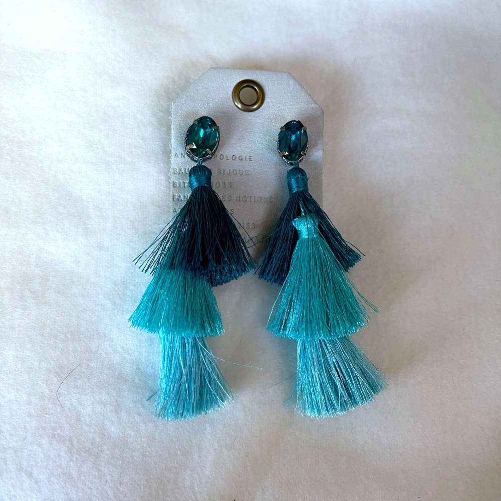 Anthropology Tassel Earrings